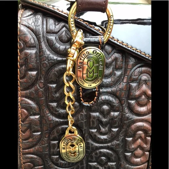 Marino Orlandi Embossed Leather Bag